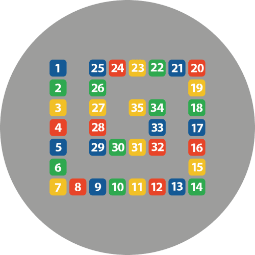 Kolorowe liczby 01