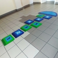 Klasy 3D Niebieskie 90x280 cm - gra korytarzowa1