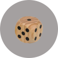 Kostka do gry (maty) 6x6cm