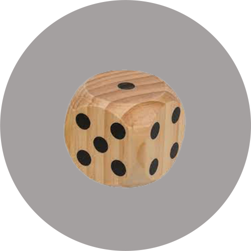 Kostka do gry (maty) 6x6cm